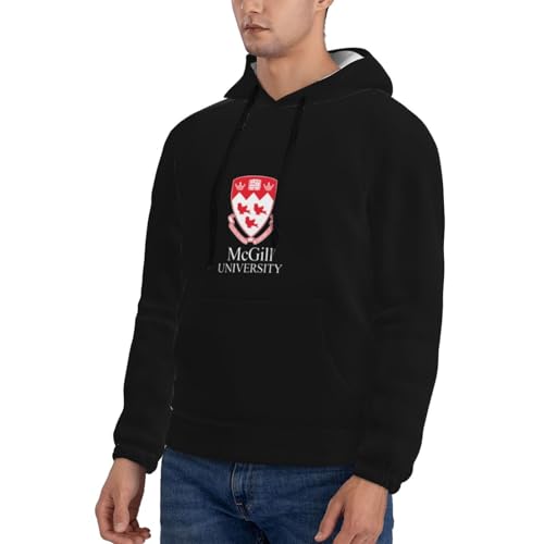 Oicvrct Mcgill University Men's Fleece Lined Hoodie - Ultra-Soft Plush Lined Hooded Sweatshirt with Pocket4