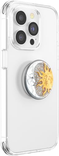 Image of PopSockets Phone Grip with Expanding Kickstand, Adhesive Grip - Sun and Moon