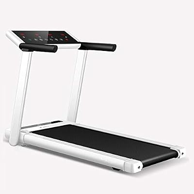 Treadmill Walking Full-Folding Home Treadmill, Installation-Free, Small and Ultra-Quiet, LED Display Sports Walking Machine, Suspension Balance Shock Absorption(White)
