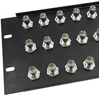 Gruber BNC Feedthru Panel, Loaded, 48 Port, 3U, 75-ohm