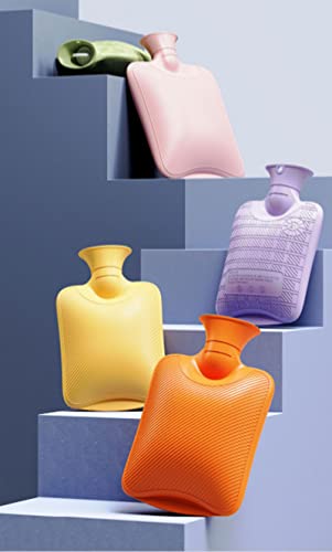 Bouillotte 2L cadeau idéal avec sa housse douce pour les personnes âgées