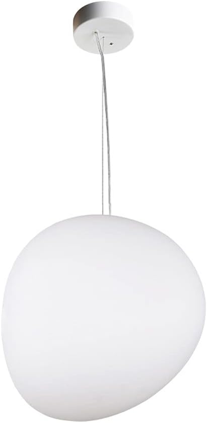 Siet Glass Hanging Lamp Irregular White Light Fixture, Nordic Kitchen Island Mini Chandelier, Living Room Dining Room Cloud Suspension Lamps E27 Drop Ceiling Lights/Large
