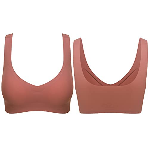 Gai Yi 3 Pack Comfort Bra Seamless Lightweight Daily Bras Beauty Back Yoga Bra With Removable Pads A-L #TOP5