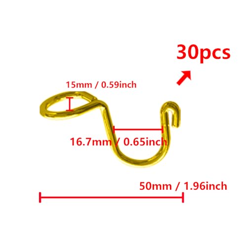 CZAKOMIX 40 Stück Kleiderschrank Organizer, Kleiderbügel Verbindungshaken, Platzsparende Kleiderbügel aus Edelstahl, für Kleiderbügel Verbindung, Kleiderbügel Platzsparend(Gold)