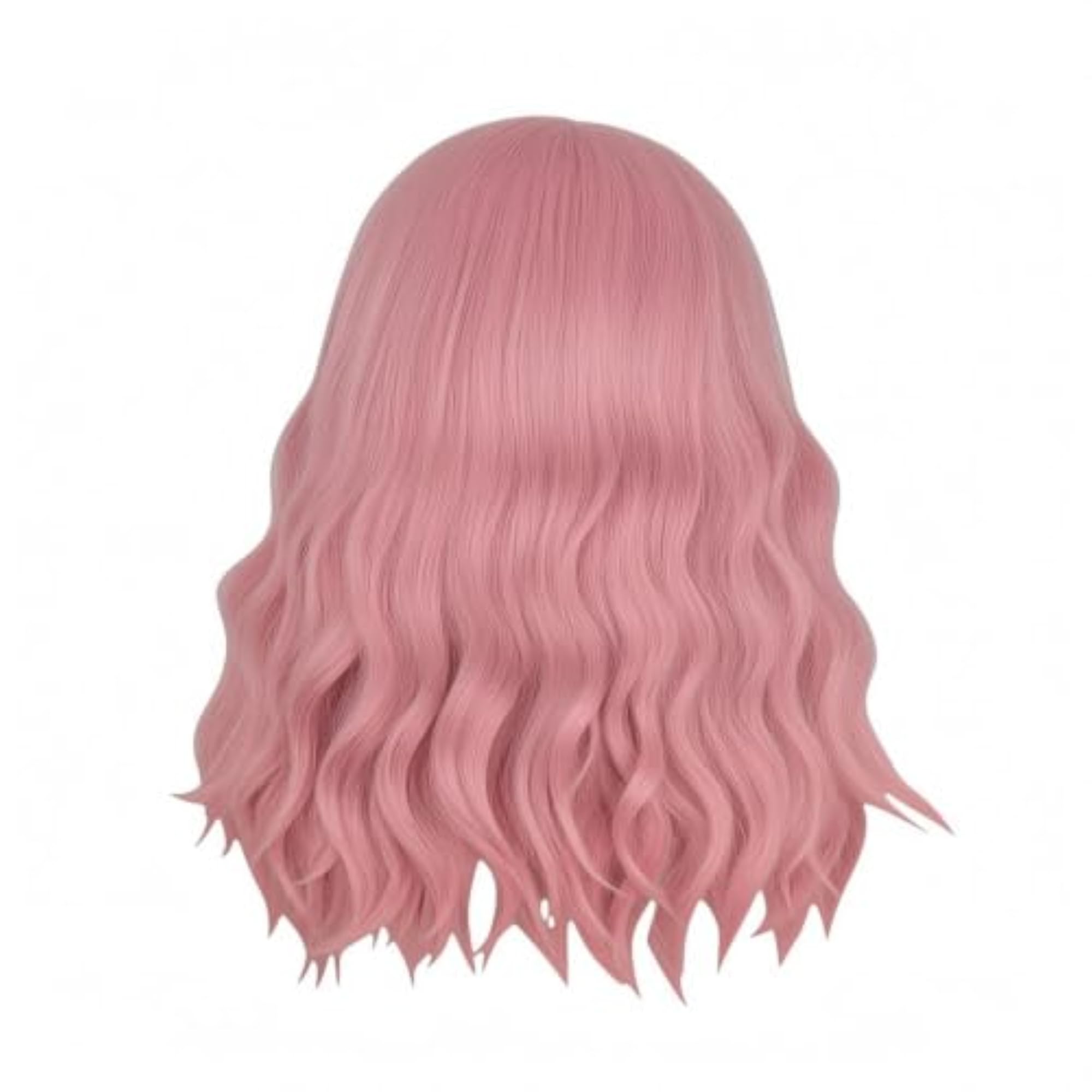 Women's Shoulder-Length Short Wavy Hairpiece with Bangs, Photoshoot