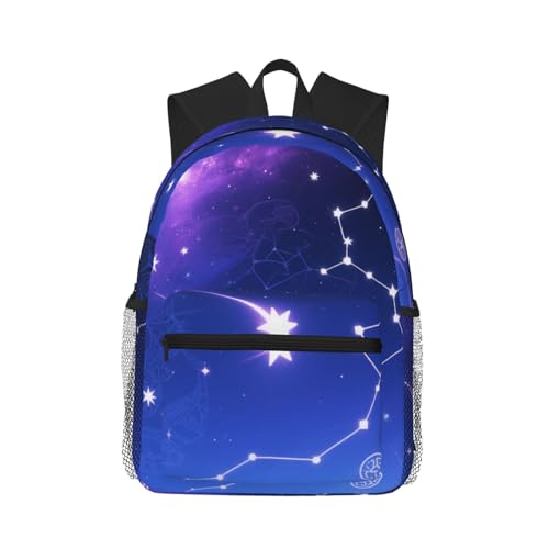 Sac à dos léger chaîne ciel étoilé mixte taille unique pour voyage