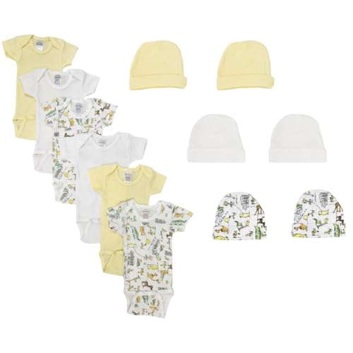 Bambini NC-0419M Unisex Baby 14 Piece Layette Sets, White - Medium