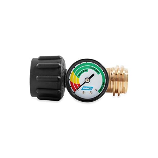 Camco Propane Gauge/Leak Detector, Type 1 Connection for Gas Grills, RVs and Boats - 59023