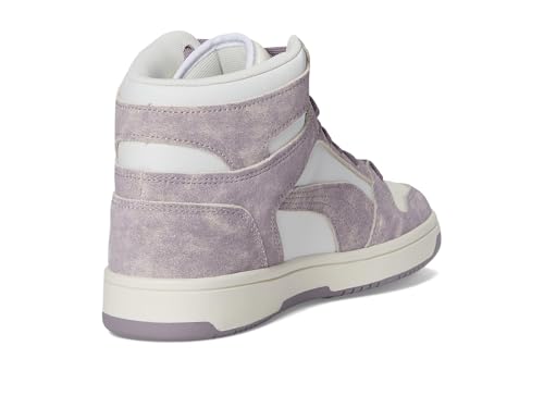 PUMA PUMA Women's Rebound Layup Mid Shoes, Feather Gray/Plum Jam/Warm White, 6