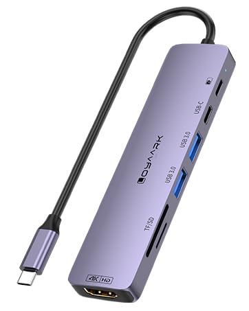 USB C HUB USB C to 4K60hz HD Multi-Port Adapter for MacBook Pro 2 USB 3 0 and