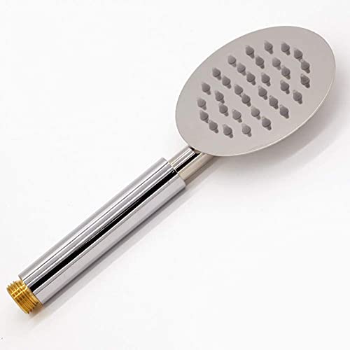 Pommeau de douche rond inox 30 trous avec support main