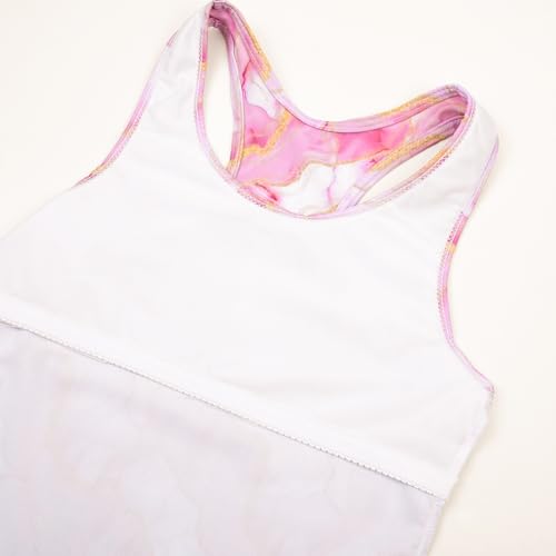 Image of Uhnice Girls Swimsuit Two Piece Tankini Swimwear with Boyshort