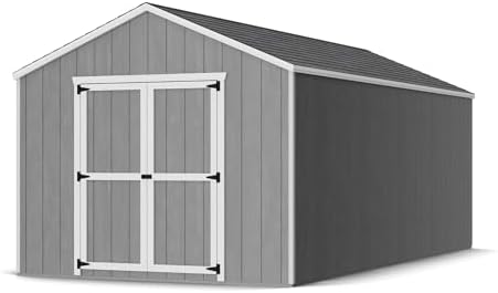 Little Cottage Co. 10x20 Value Gable Shed with Floor, Outdoor Wood Storage Do-It-Yourself Precut Kit