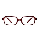 TIJN Magnus Square Blue Light Blocking Glasses for Women Men,Rectangular Computer Glasses for Gaming Work Screen Use,TR90