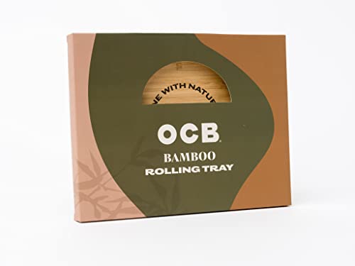 Ocb Bamboo Designer Pre-Rolled 1 1/4 Cone Kit With Ash Tray And Rolling Tray (18 Cones) All-Natural Bamboo Rolling Papers, Bamboo Ashtray, Bamboo Rolling Tray #TOP5