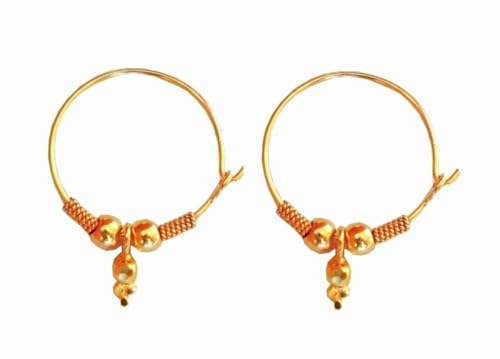 Créoles petite feuille or jaune 22K pour sublimer votre style au quotidien