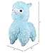 Tollion Cuddly Soft Blue Alpaca Llama Lamb Toy - 7
