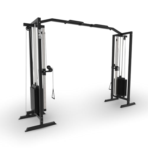 SUPRFIT - Kabelzug Fitness Kraftstation für zuhause inkl. Steckgewichte...