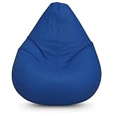 Puff Pera Vazio Gigante Eventos Decoração Quarto Sala Almofadão Conforto (Azul)