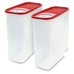 Rubbermaid Premium Modular Food Storage Containers with Lids, Clear, 18-cup Cereal Keepers - 2 Pack, Stackable Space Saving Design, Ideal for Pantry Organization and Kitchen Essentials - Image 7