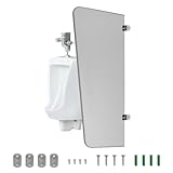 Urinal Partition,1 PCS Bathroom Partition,Toilet Protection Divider,Wall-Mounted Urinal Screen Toilet Partition for Hotel,Schools,Shopping Malls Public Places,Gray