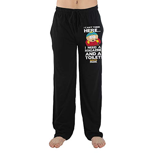 Bioworld South Park Cartoon Cartman Mens Black Sleep Pajama Pants