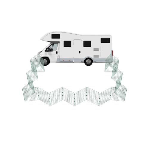 Conka Pets - Caravan Dog Fence - Outdoor Play Pen for Caravan Motorhome Tent Portable Pen for Dogs 60cm High - 5cm x 5cm Mesh Stops Dogs from Escaping - Foldable - Covers 5ft/1.5 Metre Area