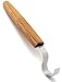 BeaverCraft Couteau à crochet SK2L - Lame de 3 cm en chêne - Couteau pour sculpter le bois - Pour les gauchers - Outils incurvés pour les débutants