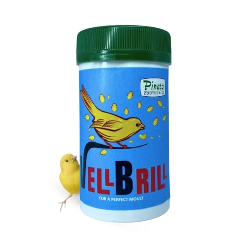 Pineta VellBrill 200g - Bird Supplement and Vitamin for Canaries - Canary Molting Supplement to Release The Stress of The Shedding Season, Enhance Diet and Promote Healthy