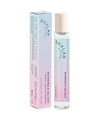 Skylar Boardwalk Delight Eau De Perfume - Hypoallergenic & Clean Perfume For Women & Men, Vegan & Safe For Sensitive Skin - Sweet Perfume With Notes Of Cotton Candy, Pure Vanilla & Coconut Milk - (10Ml /0.33 Fl Oz) #TOP4