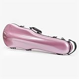 Étui pour violon pour débutant Étui Rigide En Fiber De Carbone Hybride Ultraléger Rose...