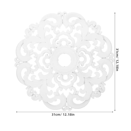 Florón de techo decorativo para ocultar imperfecciones y grietas de lámparas 3