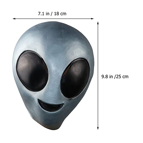 WOFASHPURET Máscara Facial Alienígena De Látex Máscara Facial Alienígena Do Dia Das Bruxas Máscara D