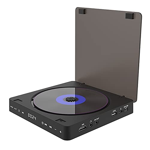 Xnuiasqe Reproductor de HD DVD/VCD Reproductor de Video PortáTil Reproductor Multifuncional 1080P Mini Reproductor de DVD Antideslizante con Control Remoto