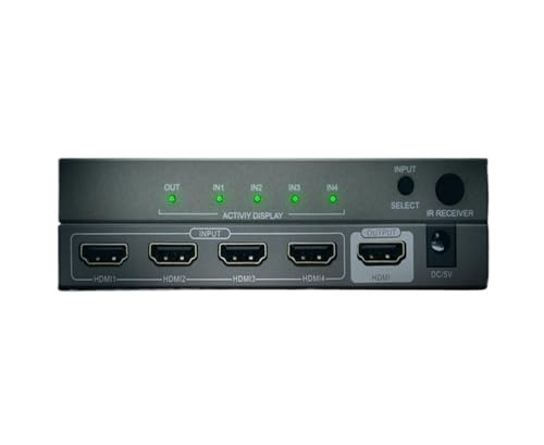 Convertidor Digital 4K 60Hz con extractor de audio de 3,5 mm y splitter HDR 4 en 1
