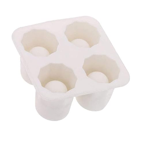 Molde para cubos de hielo cilíndricos con tapa blanca miniatura 4