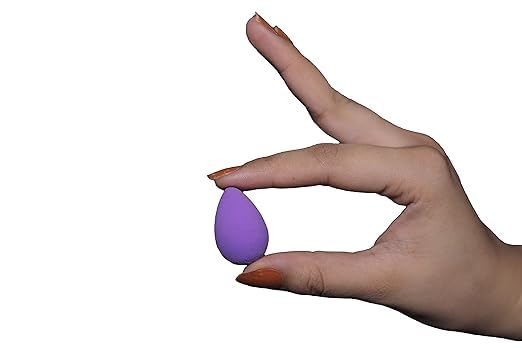 Image of Shimmer Multicolor Tear Shape Mini Beauty Blender Sponge With Storage Box - Pack of 5, Assorted Colour (Multicolor 5)