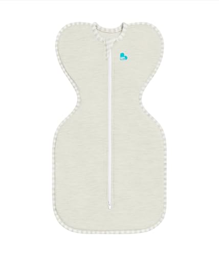 Love to Dream Swaddle UP, Baby Sleep Sack, Twin Zipper for Easy Diaper Changes, Arms UP Position, Hip-Healthy, Lightweight & Breathable, Moderates Temperatures 20–24°C, Medium 3-6 Months, Sand Dollar