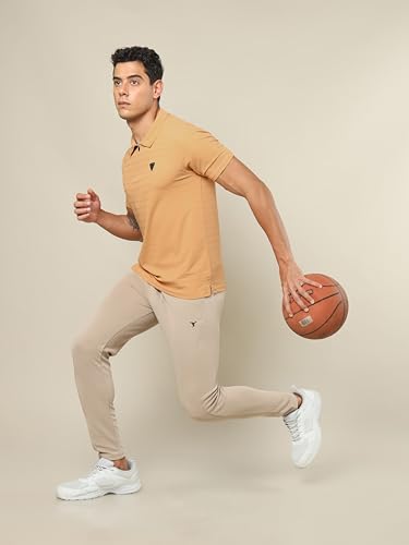 Image of TECHNOSPORT Men's Polyester Slim Fit Polo T-Shirt - (P691 P) Pack of 1