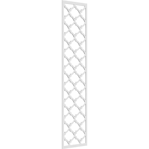 19 3/8"W x 79 3/8"H x 3/8"T Bengal Decorative Fretwork Wall Panels in Architectural Grade PVC