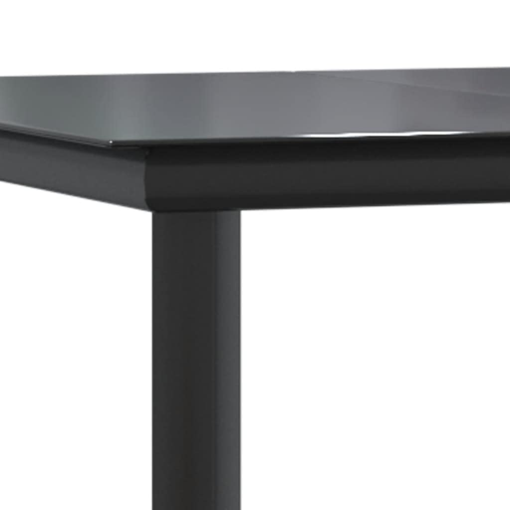 Juego de muebles de jardín de 9 piezas de ratán sintético con estructura de acero y ratán sintético para exteriores