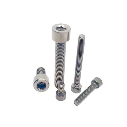 1Pc M1.6 M2 M2.5 M3 M4 M5 M6 M8 M10 M12 DIN912 TC4 �`�^������ Gr4 �Z�p�Z�p�\�P�b�g�X���[�Y�w�b�h�L���b�v�Z�p�{���g�l�W(5mm,M1.6)