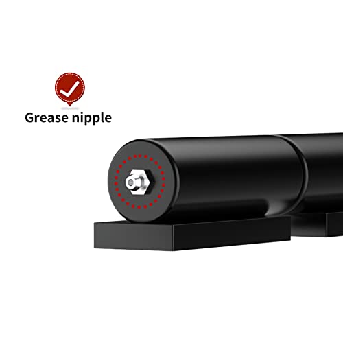 Gate Hinges Barrel Style Heavy Duty Steel 1 Pair, 5 Inches Trailer Metal Gate Hinge Fit Door Swing Trailer Ramp- 450 Lbs Load Capacity-Weld On Install #TOP3