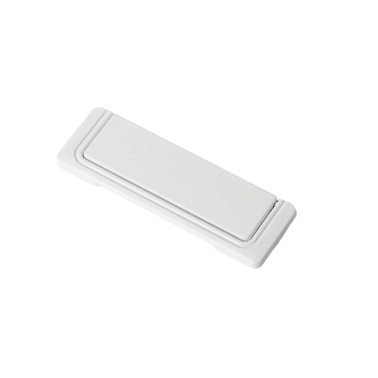 MOHUIED Recessed Handle Simple Flat Concealed Buckle Drawer Cabinet Handle Invisible Gusset Furniture Hardware Aluminum Alloy(White)