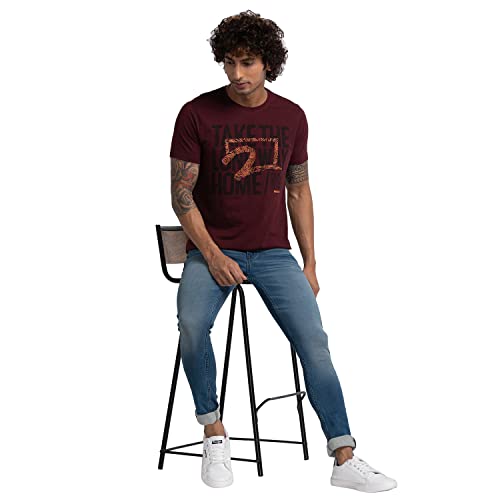 Image of Spykar Men's Mid Rise Mid Cotton Slim Fit Narrow Length Jeans (Skinny)