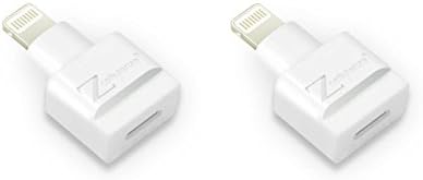 Cellularize Dock Extender Male to Female Audio, Video Dock Charger Extension for Lifeproof, Otterbox Cases (2 Pack, White)