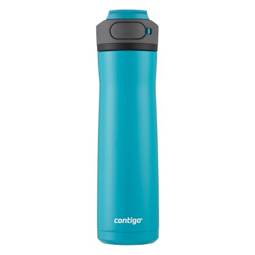 Image of Contigo Cortland Chill 2.0 Stainless Steel Water Bottle with AUTOSEAL Lid 24 oz Juniper and Azalea 2-Pack