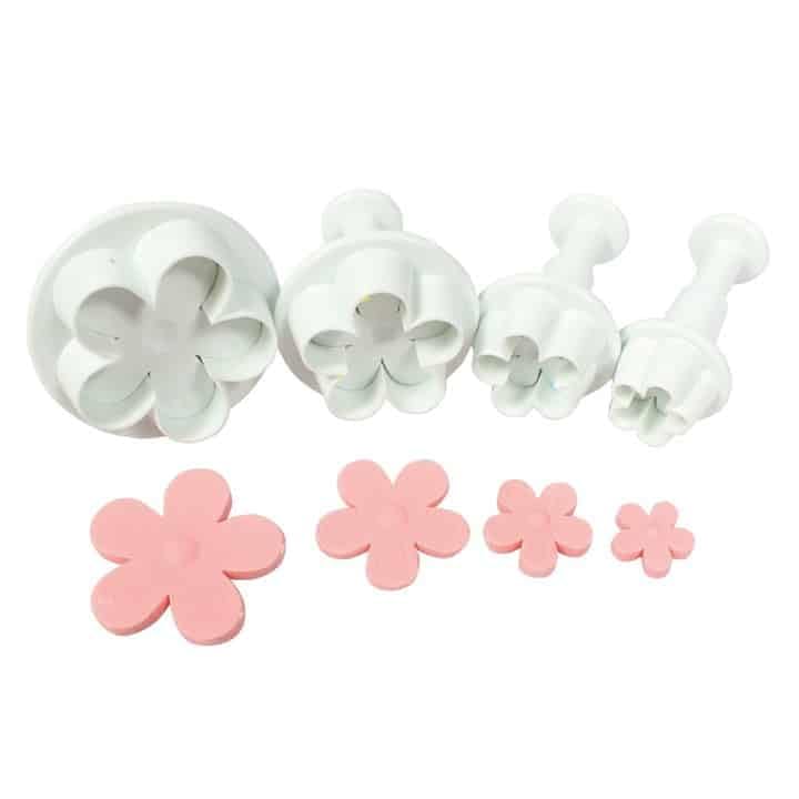 HUSAINI MART | 3Pcs Flower Plunger Cookie Cutter DIY Blossom Flower Cake Fondant Cake Mold-image-4