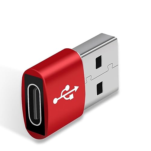 Red Usb C 3.1 To Usb 3.0 Adapter - Type-C Female To Male For Android Mobiles