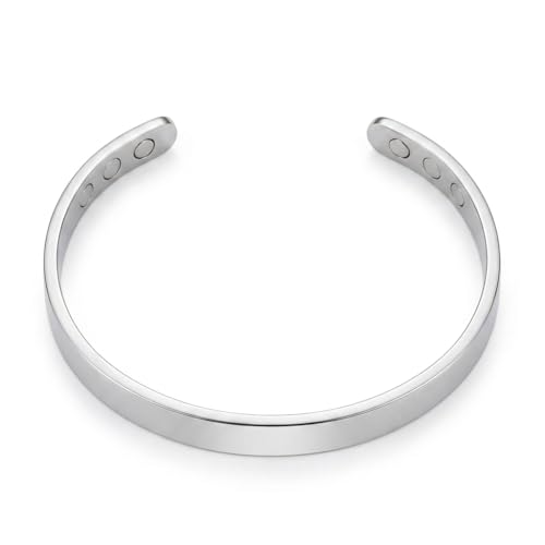 KALM Bracelet Adjustable Bangle Bracelets for Women with Gift Box (Silver)